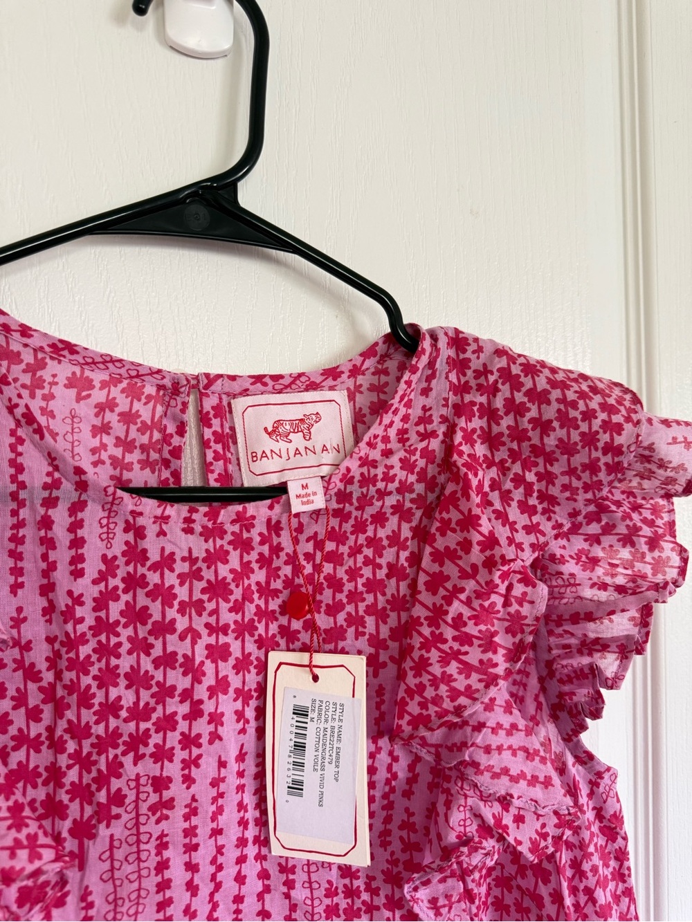 Banjanan NEW Ember Top in Maidengrass Vivid Pinks - Picture 3 of 6
